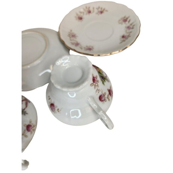 Floral Fine Bone China Teacup & Saucer Set of 2 - Picture 11 of 11